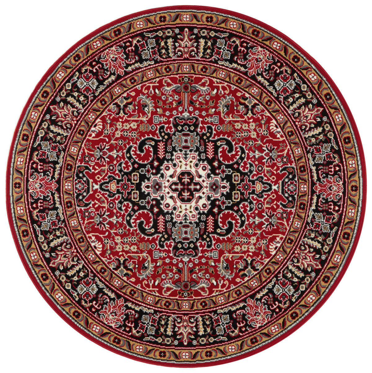 VINTAGE-TEPPICH 160 cm Mirkan Rot, Multicolor  - Rot/Multicolor, Basics, Kunststoff/Textil (160cm) - Hanse Home