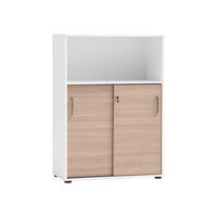 AKTENSCHRANK Weiß, Beige  - Beige/Weiß, MODERN, Holzwerkstoff (80,1/113,4/38,2cm) - MID.YOU