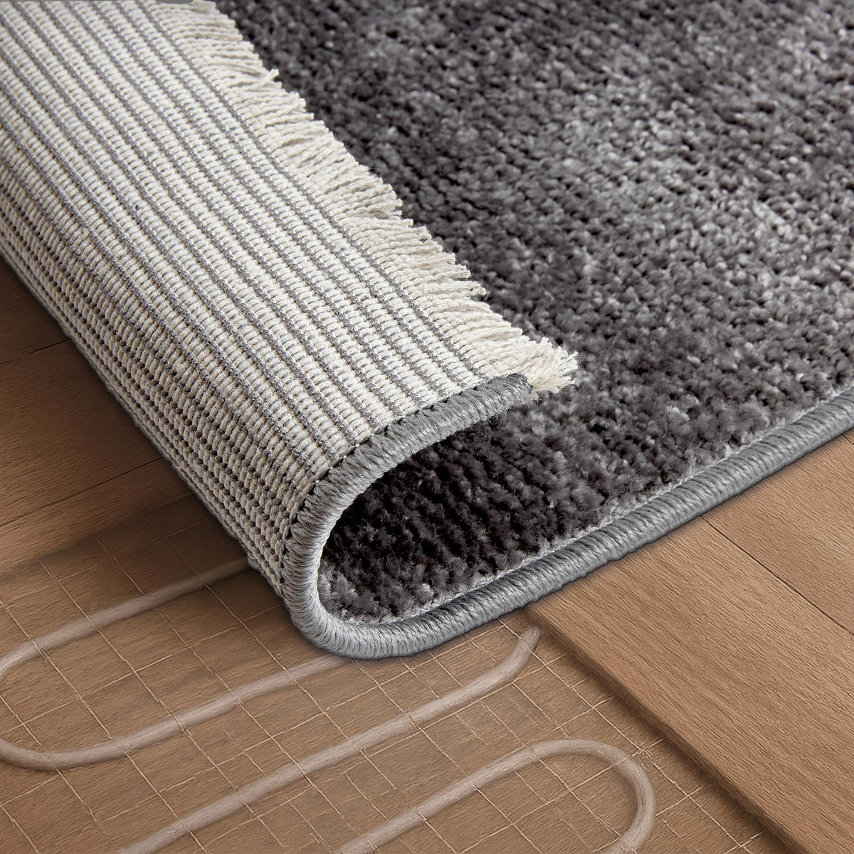 WEBTEPPICH 160/230 cm Stevie Anthrazit rechteckig  - Anthrazit, Basics, Kunststoff (160/230cm) - Astra