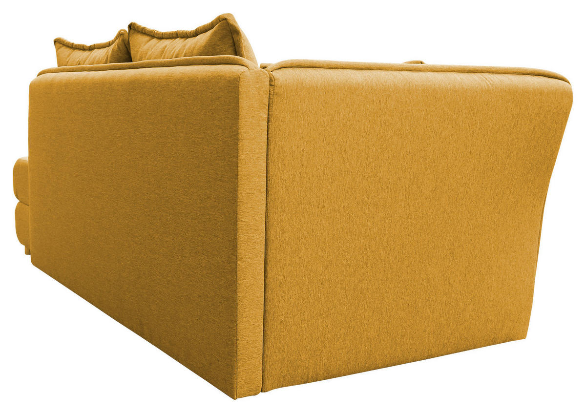 LIEGE Flachgewebe Gelb  - Gelb/Silberfarben, Design, Kunststoff/Textil (107/84/99/224cm) - MID.YOU