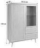 HIGHBOARD Sonoma Eiche  - Sonoma Eiche, Natur, Glas/Holz (101,5/139/40cm) - MID.YOU