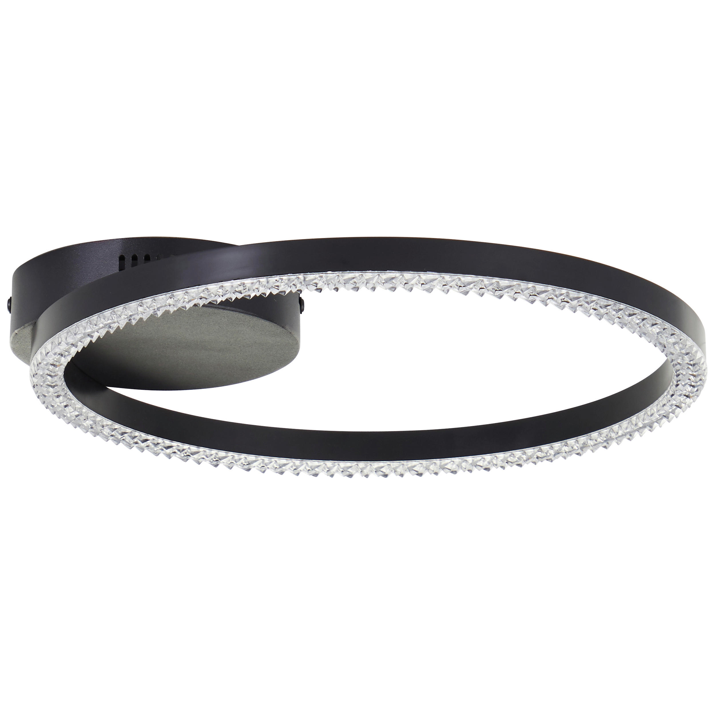 LED-DECKENLEUCHTE    31/30/5 cm  - Schwarz, Design, Kunststoff/Metall (31/30/5cm) - Brilliant