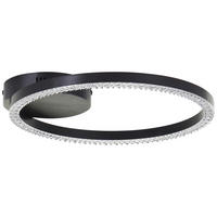 LED-DECKENLEUCHTE    31/30/5 cm  - Schwarz, Design, Kunststoff/Metall (31/30/5cm) - Brilliant
