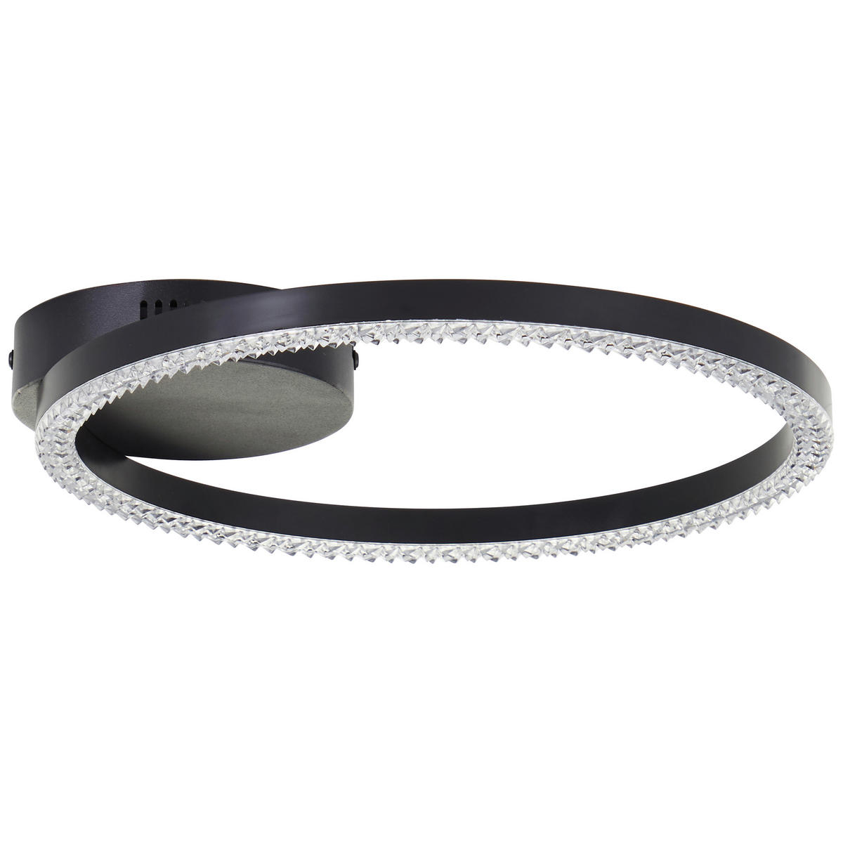 LED-DECKENLEUCHTE    31/30/5 cm  - Schwarz, Design, Kunststoff/Metall (31/30/5cm) - Brilliant
