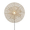 VÄGGLAMPA Good & Mojo 55/14 cm   - vit, Trend, naturmaterial (55/14cm) - Good & Mojo