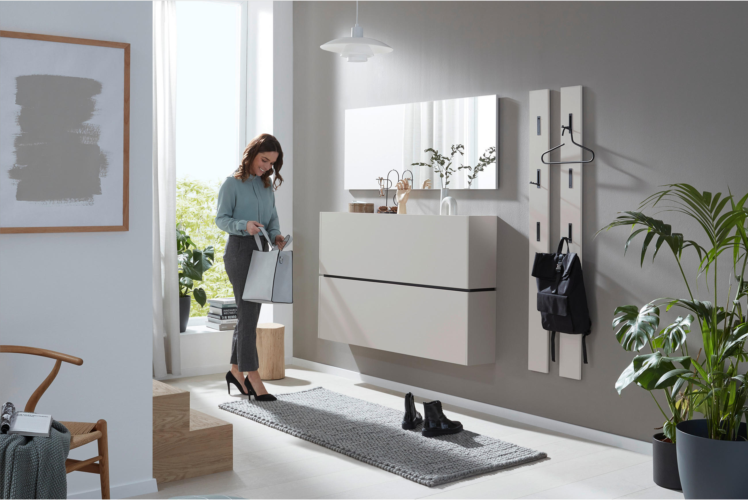 GARDEROBENPANEEL in 15/170/3 cm - Kaschmir, Design, Holzwerkstoff (15/170/3cm) - Voleo