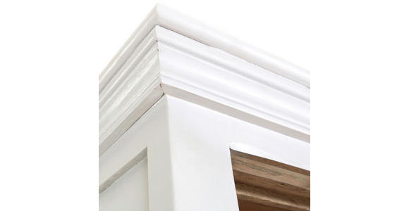 BUFFET 200/200/40 cm  in Naturfarben, Weiß  - Schwarz/Naturfarben, Design, Holz/Metall (200/200/40cm) - Landscape