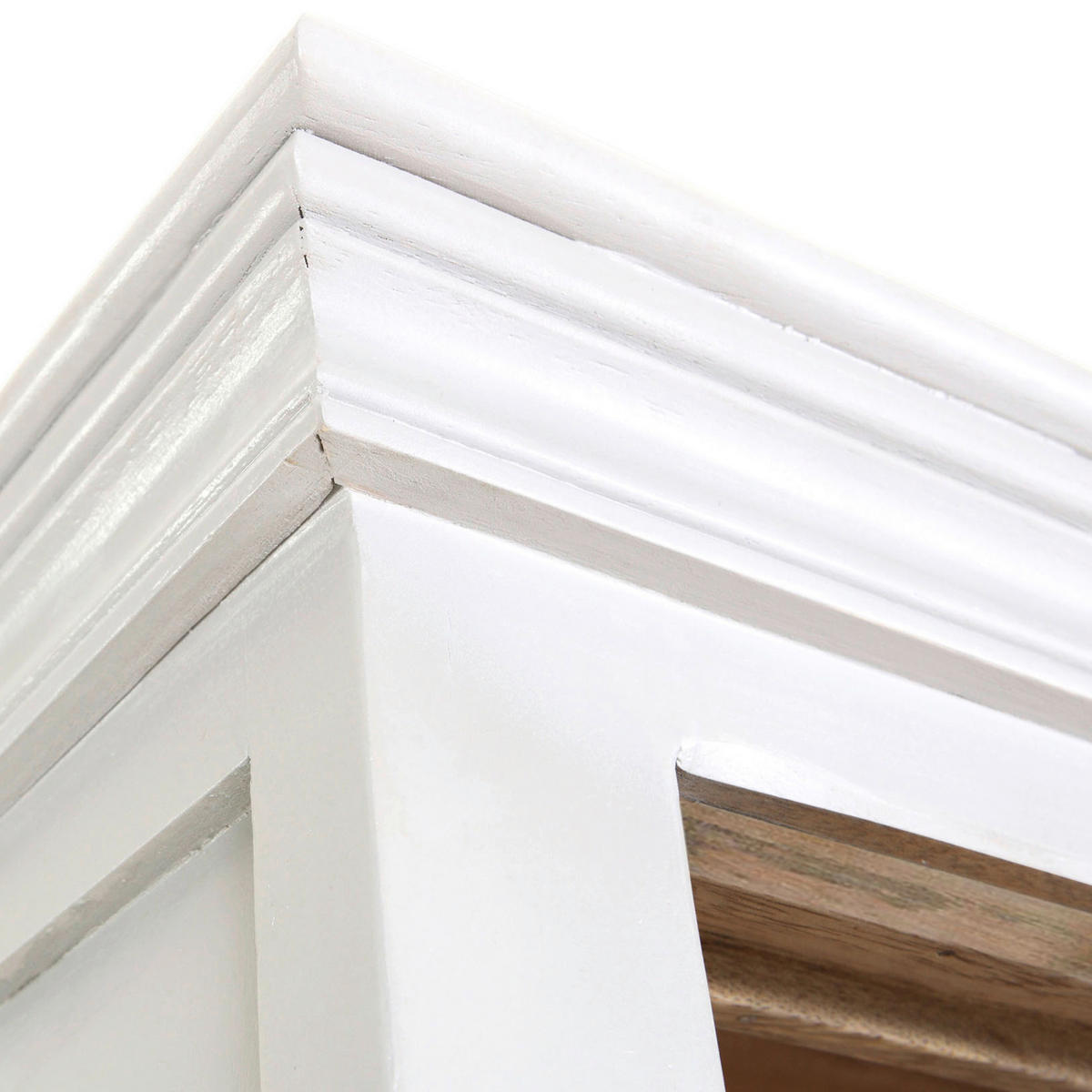 BUFFET 200/200/40 cm  in Naturfarben, Weiß  - Schwarz/Naturfarben, Design, Holz/Metall (200/200/40cm) - Landscape