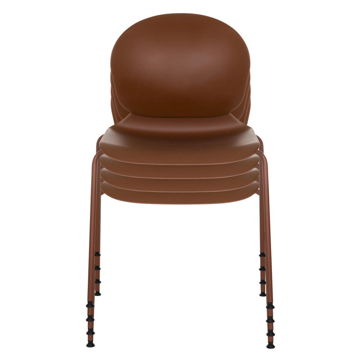 KONFERENČNÍ ŽIDLE - barvy stříbra/červenohnědá, Moderní, kov/plast (56/80/54cm) - MID.YOU