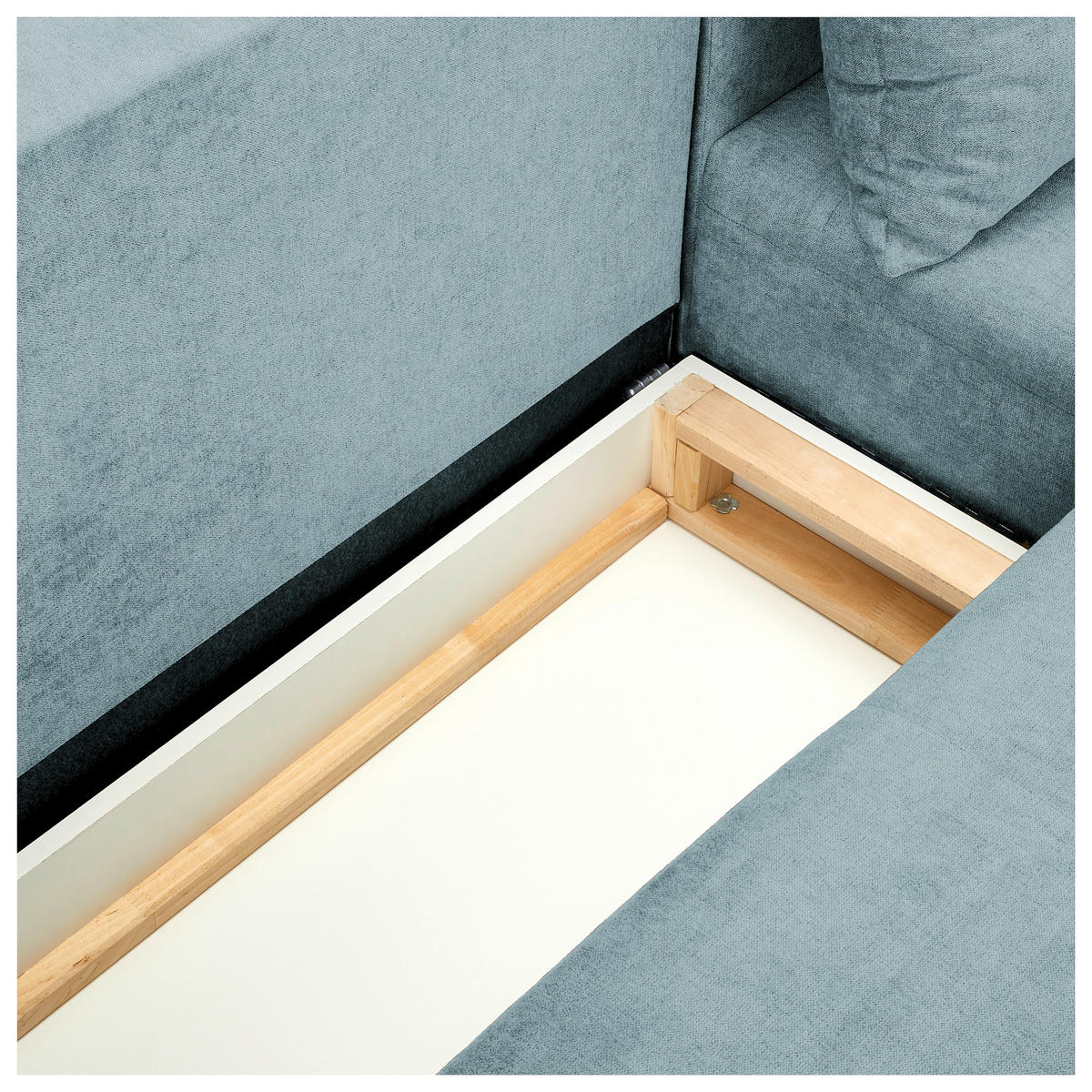 Freisteller von Carryhome ECKSOFA Mintgrün Velours.