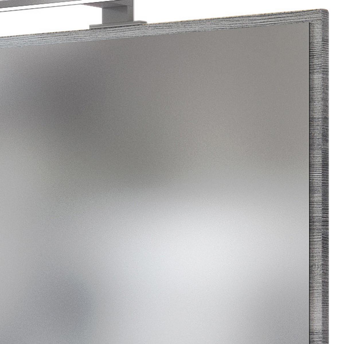 BADRUMSSPEGEL - silvereksfärgad, Basics, trämaterial/glas (60/64/2,5cm) - Held