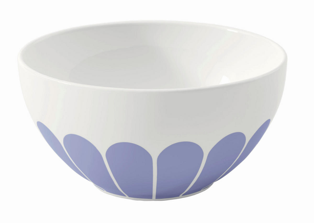 MÜSLISCHALE Fleur Bleu  - Weiß/Hellblau, MODERN, Keramik (14/7cm) - Villeroy & Boch