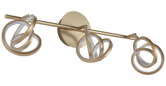 DECKENLEUCHTE    59/12/21,2 cm  - Weiß/Cappuccino, Trend, Kunststoff/Metall (59/12/21,2cm) - Novel