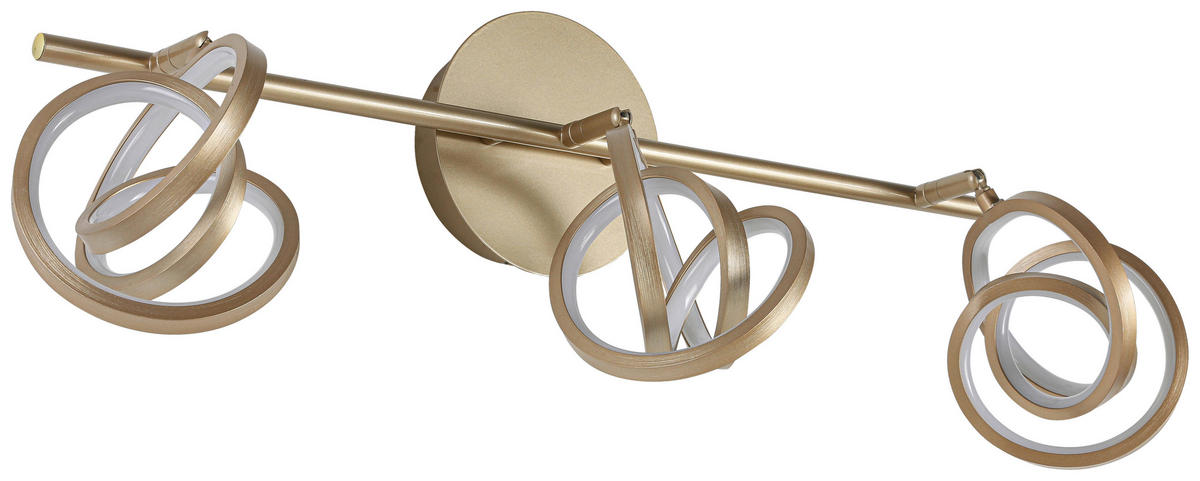 DECKENLEUCHTE 59/12/21,2 cm   - Weiß/Cappuccino, Trend, Kunststoff/Metall (59/12/21,2cm) - Novel