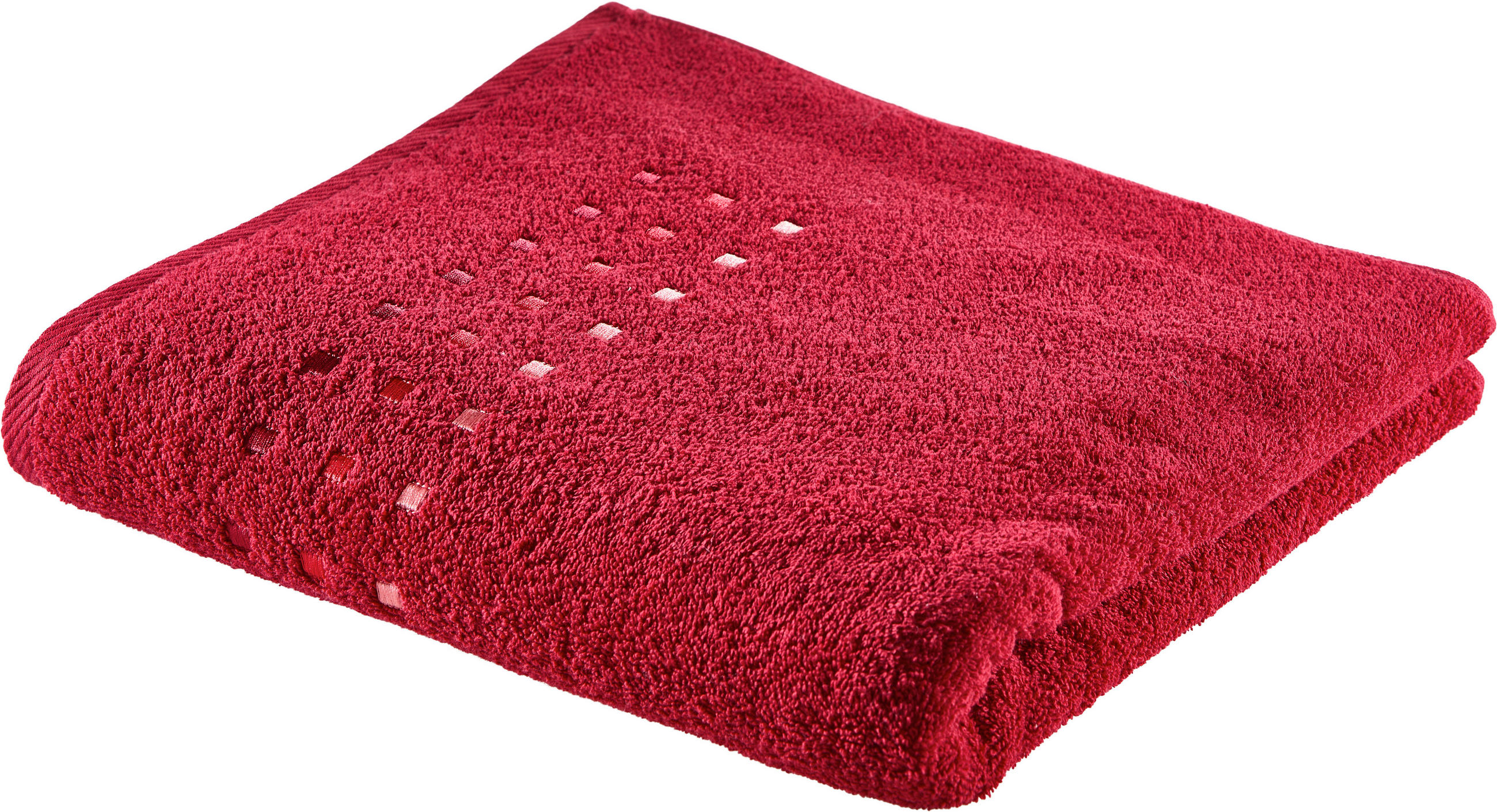 DUSCHTUCH Quattro 70/140 cm  - Dunkelrot, Basics, Textil (70/140cm) - Esposa