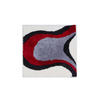 BIDET-VORLEGER Rot, Weiß 60/60 cm  - Rot/Weiß, Basics, Kunststoff/Textil (60/60cm) - Grund