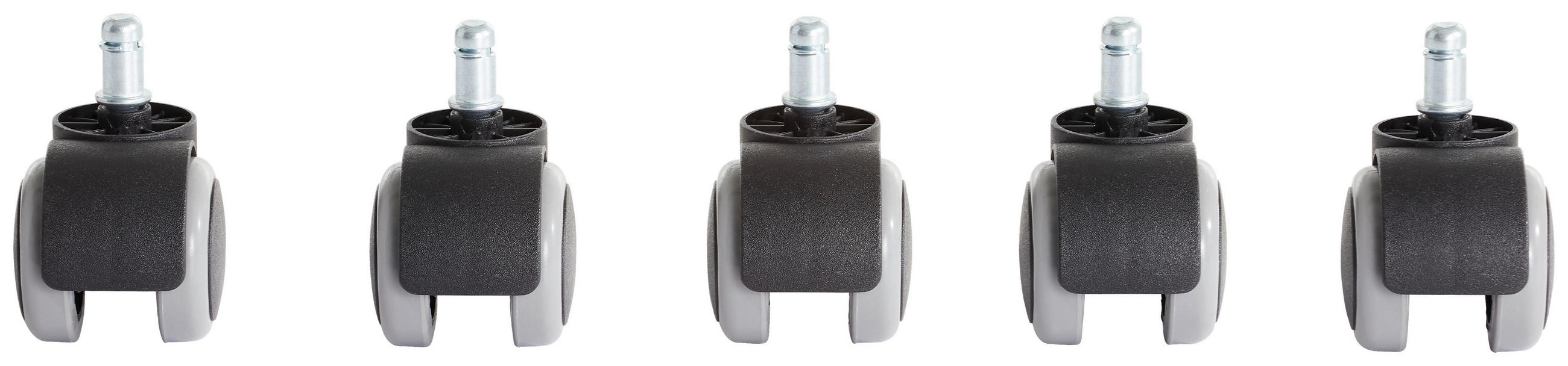 ROLĂ PENTRU SCAUN ROTATIV - negru/gri, plastic/metal