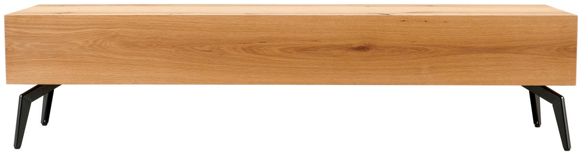 LOWBOARD  in 160/38/40 cm  - Schwarz/Naturfarben, Design, Holz/Metall (160/38/40cm) - Livetastic