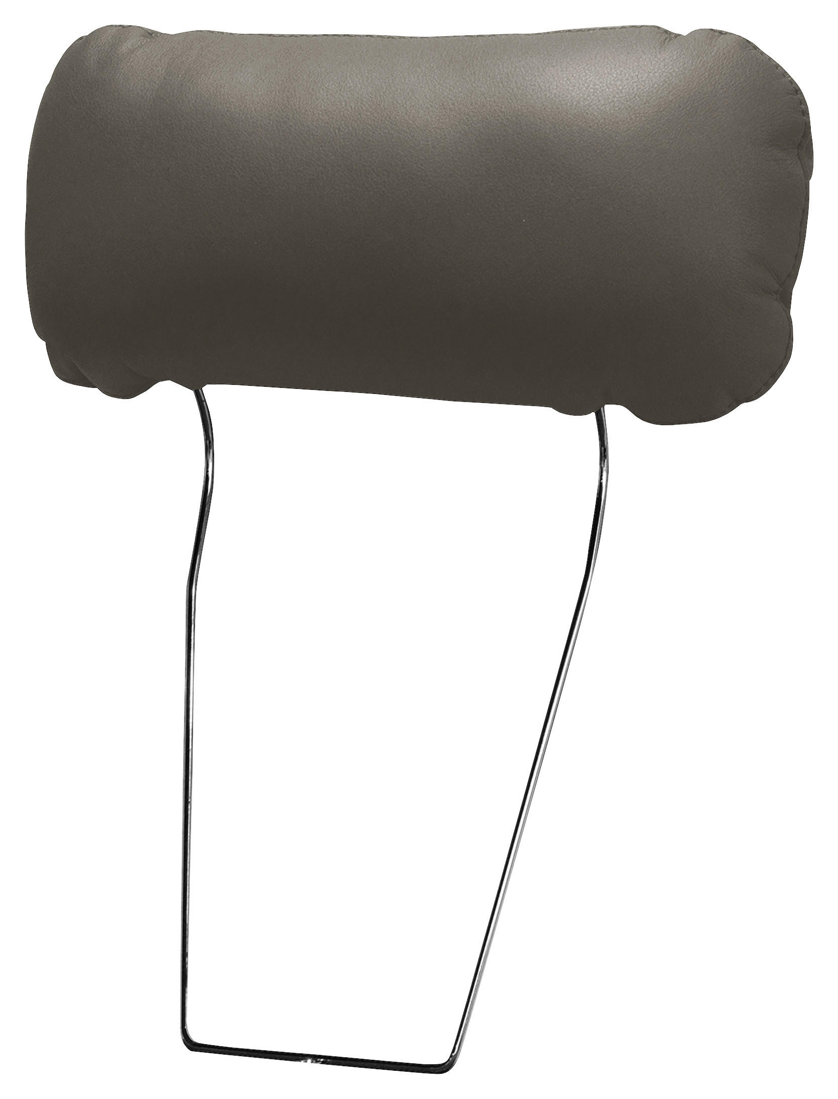 KOPFSTÜTZE - Schlammfarben, Design, Leder/Textil (43/18/15cm) - Livetastic