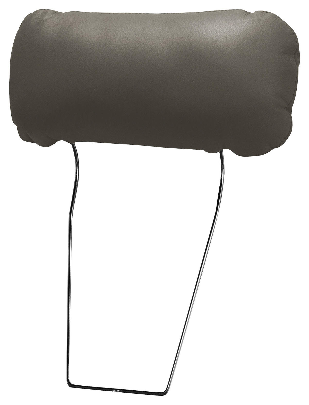 KOPFSTÜTZE - Schlammfarben, Design, Leder/Textil (43/18/15cm) - Livetastic