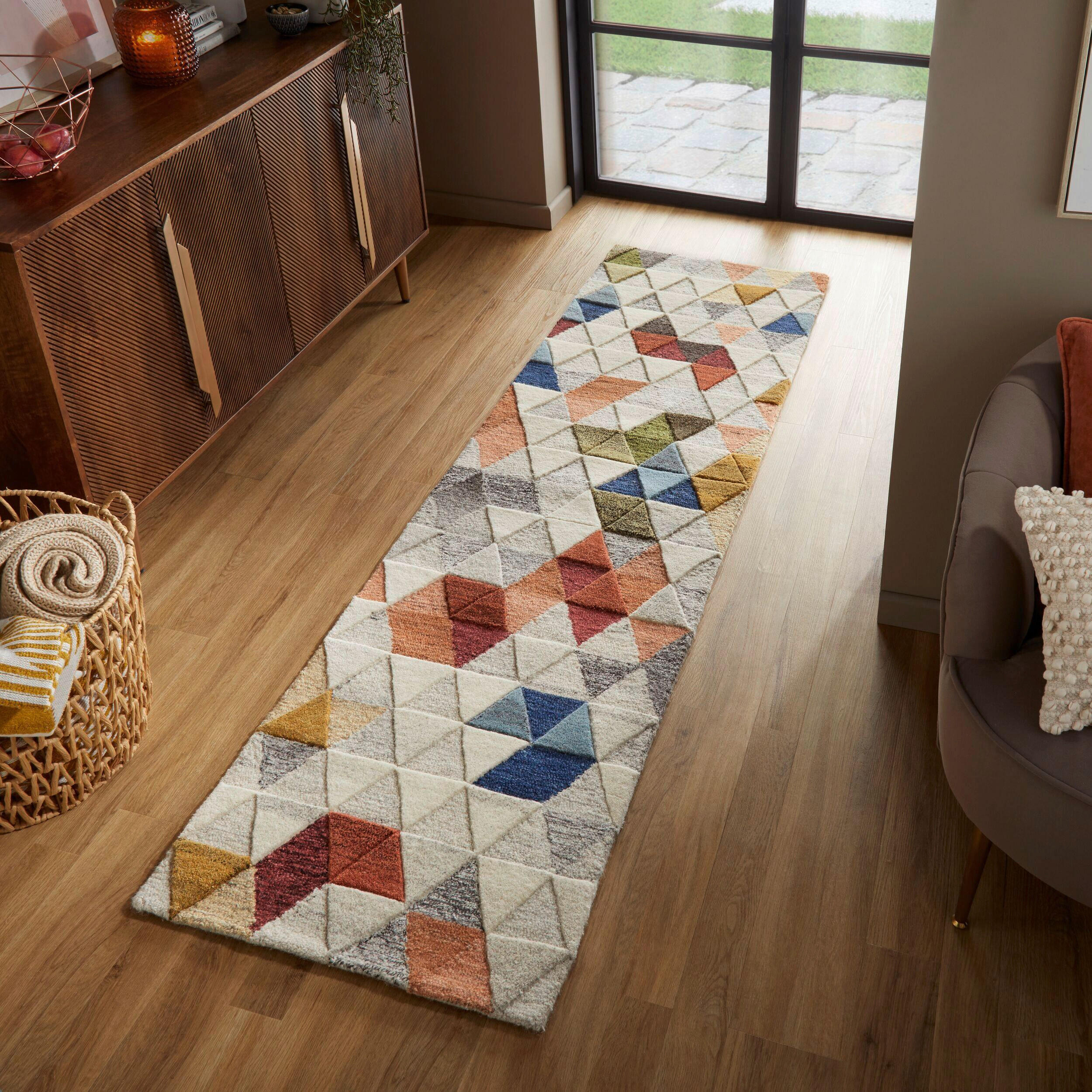 VLNĚNÝ KOBEREC, 230/60 cm, vícebarevná, přírodní barvy - přírodní barvy/vícebarevná, Basics, textil (230/60cm)