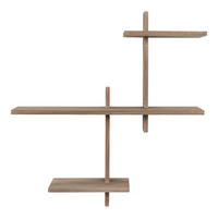 WANDREGAL Braun  - Braun, Design, Holz (53/56/15cm)