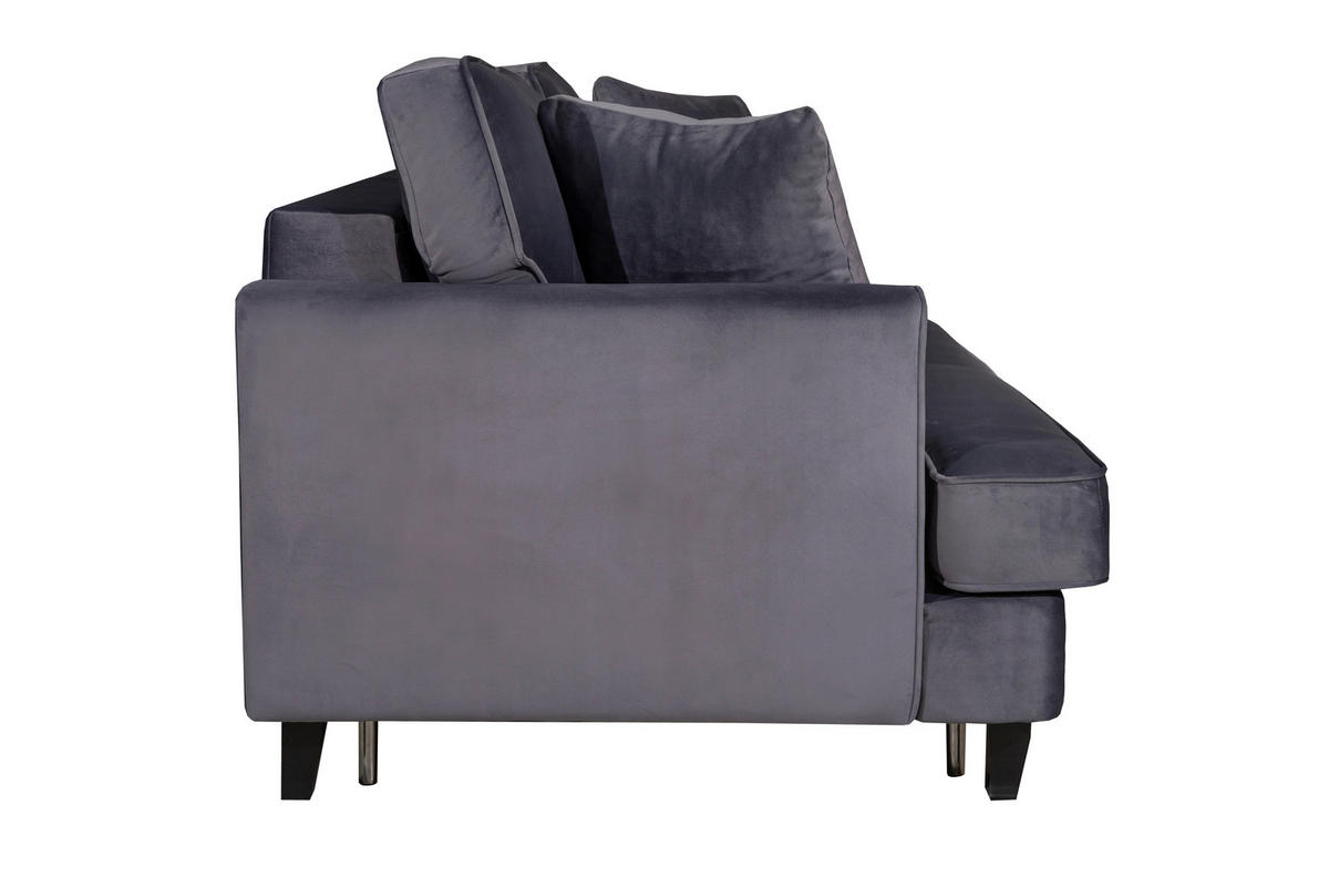 DVOSED , siva  - siva/crna, Moderno, drvo/metal (205/100/90cm) - Hom`in