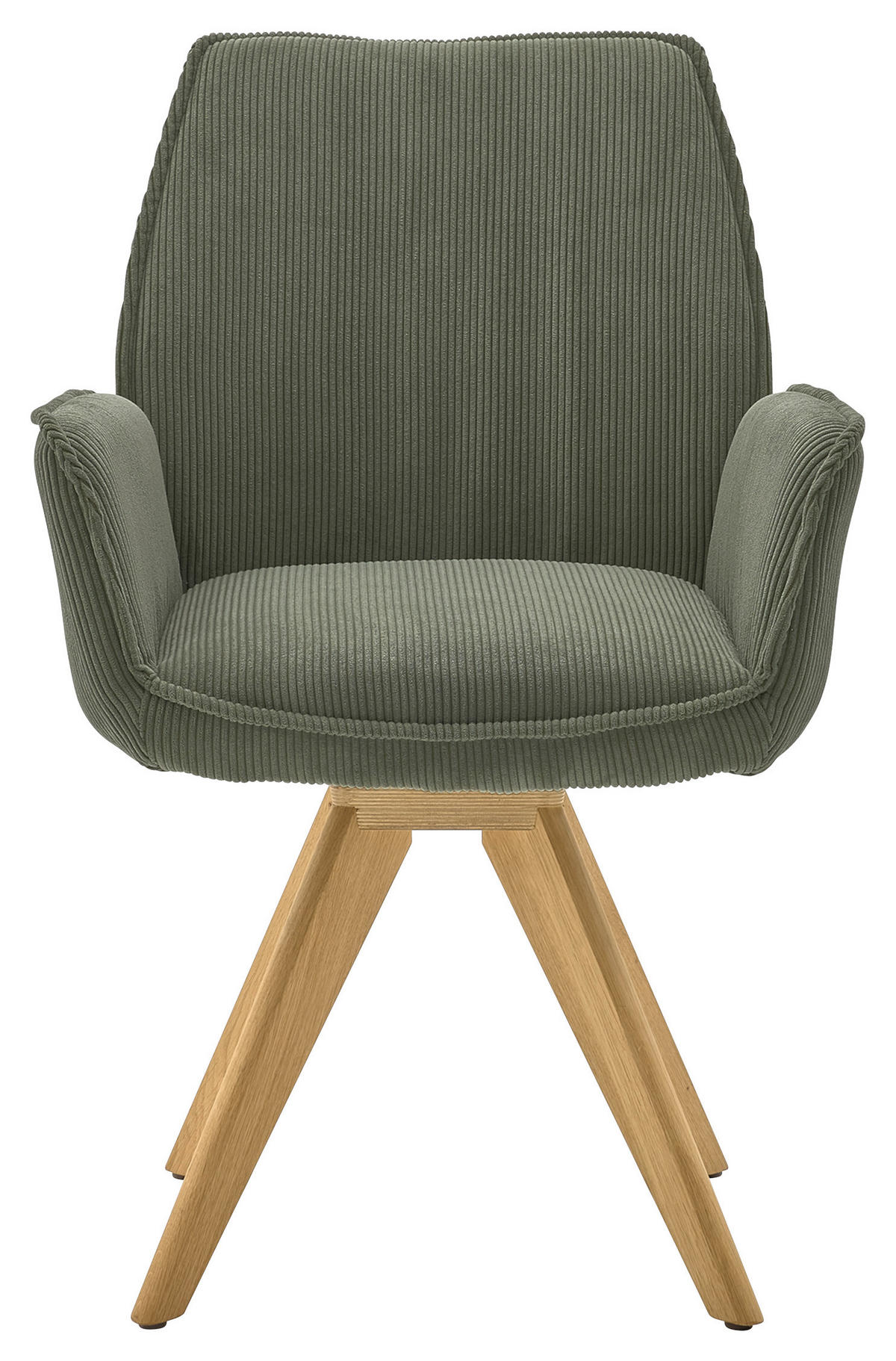 ARMLEHNSTUHL  in Cord  - Wildeiche/Eichefarben, Design, Holz/Textil (63/91/65cm) - Musterring