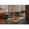 ECKSOFA  in Struktur Olivgrün  284/205 cm  - Schwarz/Olivgrün, Design, Kunststoff/Textil (284/205cm) - Xora