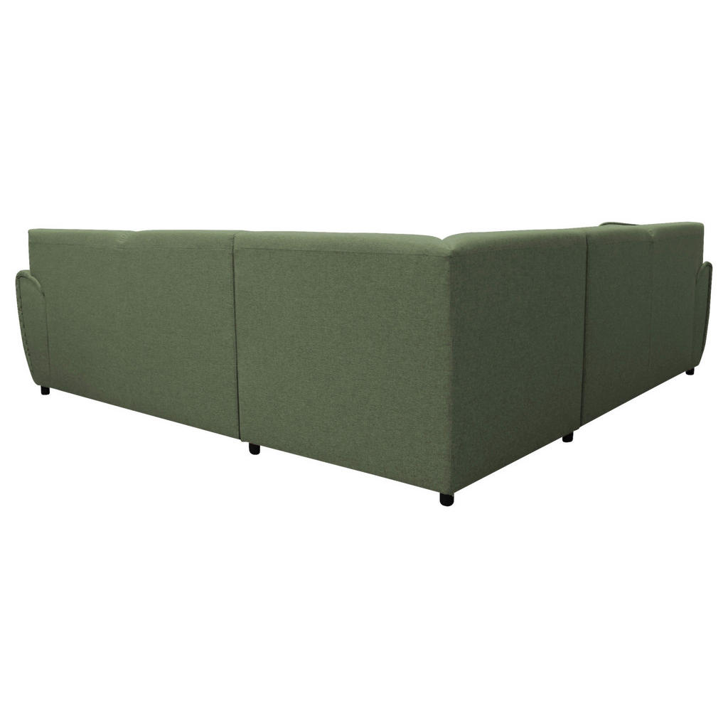 Thumbnail - Livetastic Ecksofa, Grün, Textil, 5-Sitzer, Füllung: Schaumstoff, Ottomane rechts, L-Form, 266x266 cm, Made in EU, Rücke...