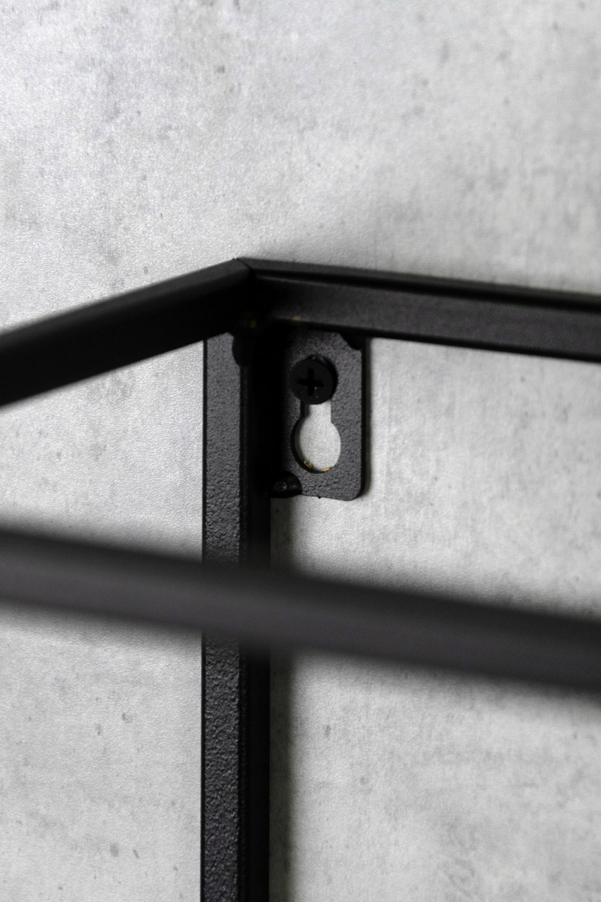 WANDREGAL  - Schwarz, Design, Metall (19/62/25cm)