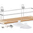 BADEZIMMERREGAL Holz, Metall Bambus - Holz/Metall (26,5/8,5/12cm)
