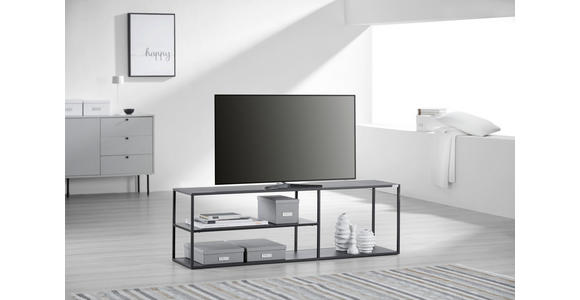 TV-ELEMENT 140/45/35 cm - Schwarz, Trend, Metall (140/45/35cm) - Carryhome