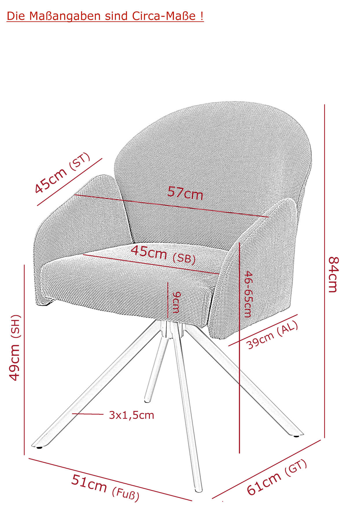 ARMLEHNSTUHL-SET 2 Stück  in Webstoff  - Grün, MODERN, Textil (56,5/84/61cm) - MID.YOU