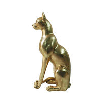 DEKORAČNÍ KOČKA - barvy zlata, Lifestyle, plast (44/73,5/27cm) - Ambia Home