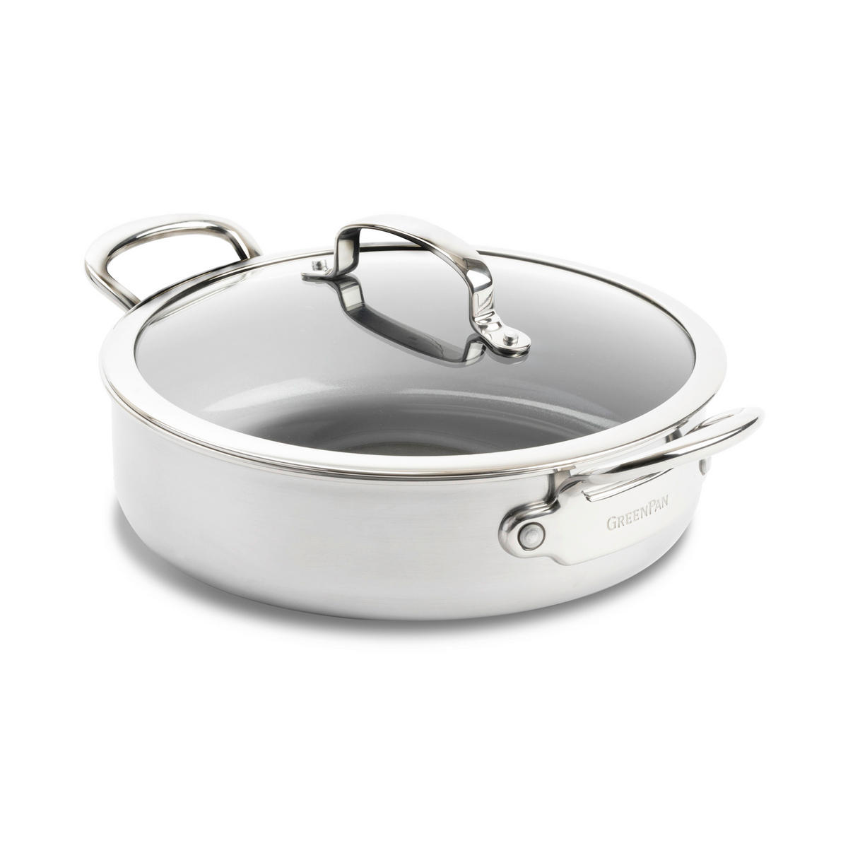 SCHMORPFANNE Premiere Keramikbeschichtung 26 cm  - Grau Hochglanz, Basics, Glas/Metall (26cm)