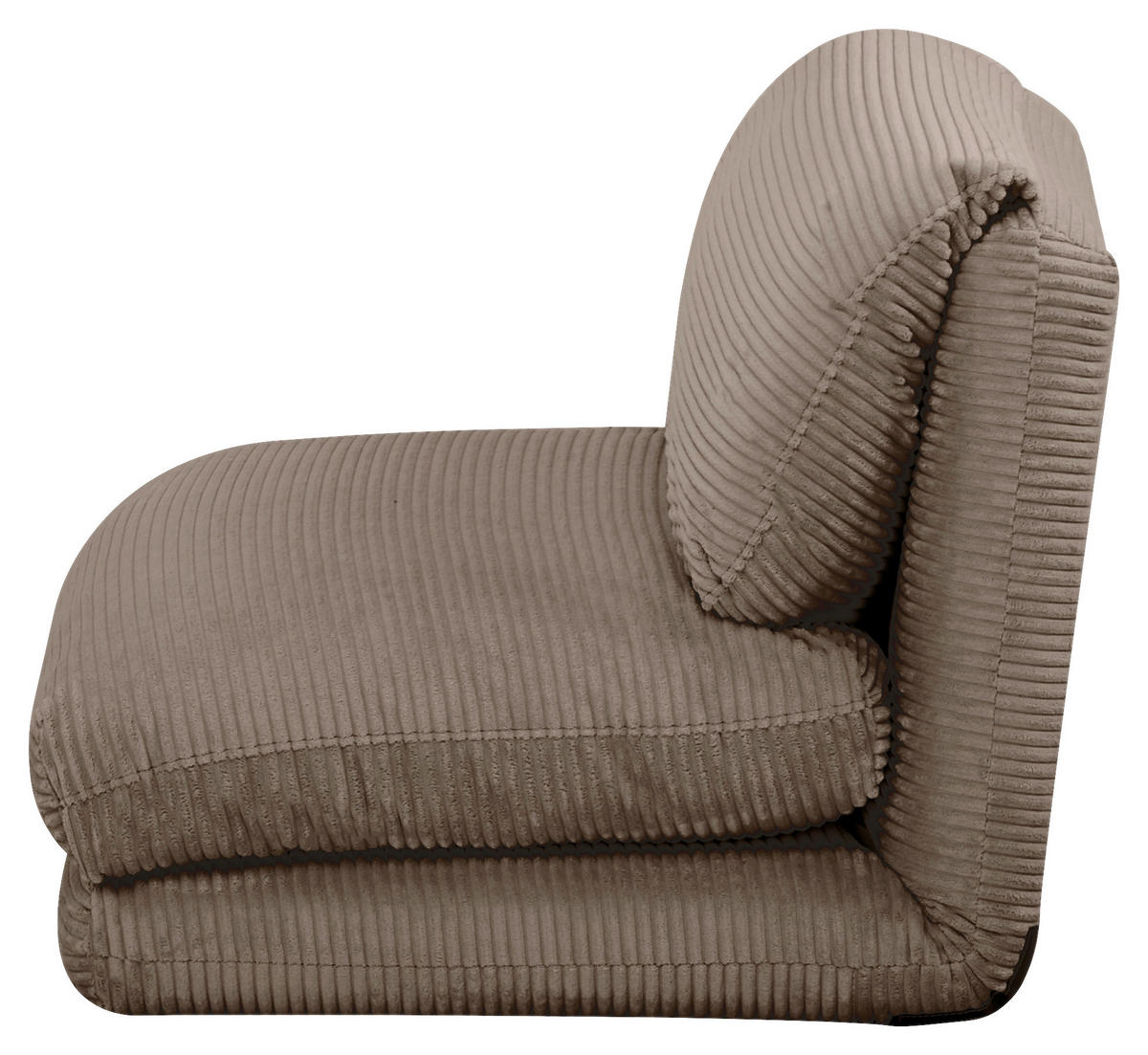SCHLAFSESSEL Cord Braun    - Braun, Design, Textil/Metall (78/58/82cm) - Livetastic