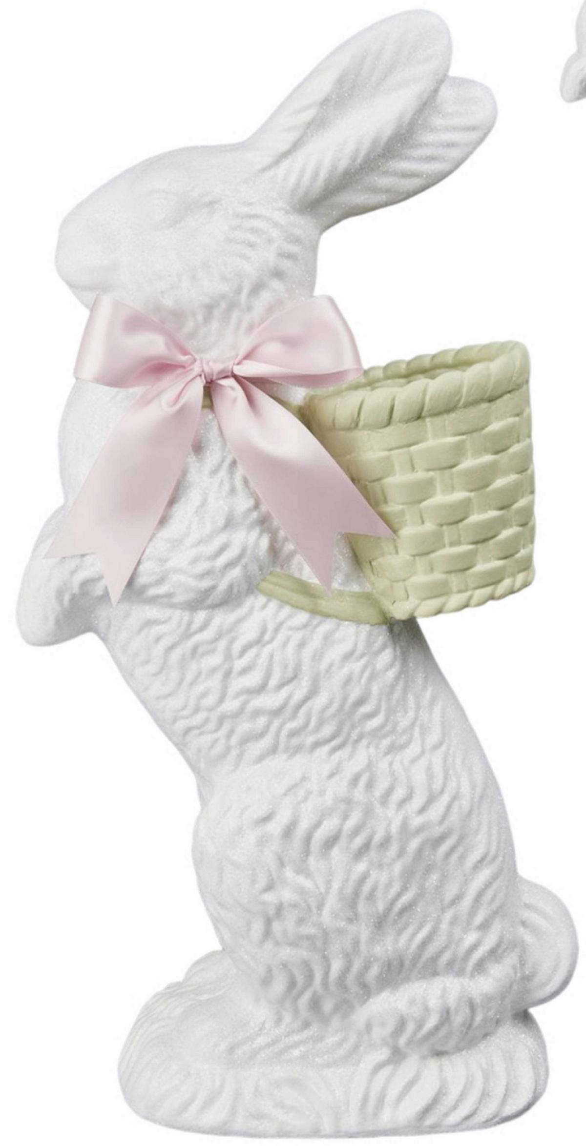 DEKOR NYÚL - pink/fehér, Lifestyle, műanyag/textil (48/88,5/25,8cm)