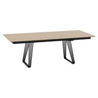 ESSTISCH Eiche rechteckig Anthrazit, Eichefarben  - Eichefarben/Anthrazit, Design, Holz/Metall (220/100/76cm) - Joop!