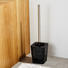 WC-BÜRSTENGARNITUR - Anthrazit/Silberfarben, Basics, Glas/Kunststoff (11,5/11,5/46cm)