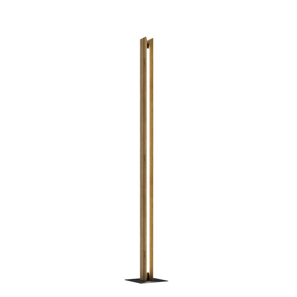 Waldwelt Led-Stehleuchte Saalbach Schwarz 150 cm