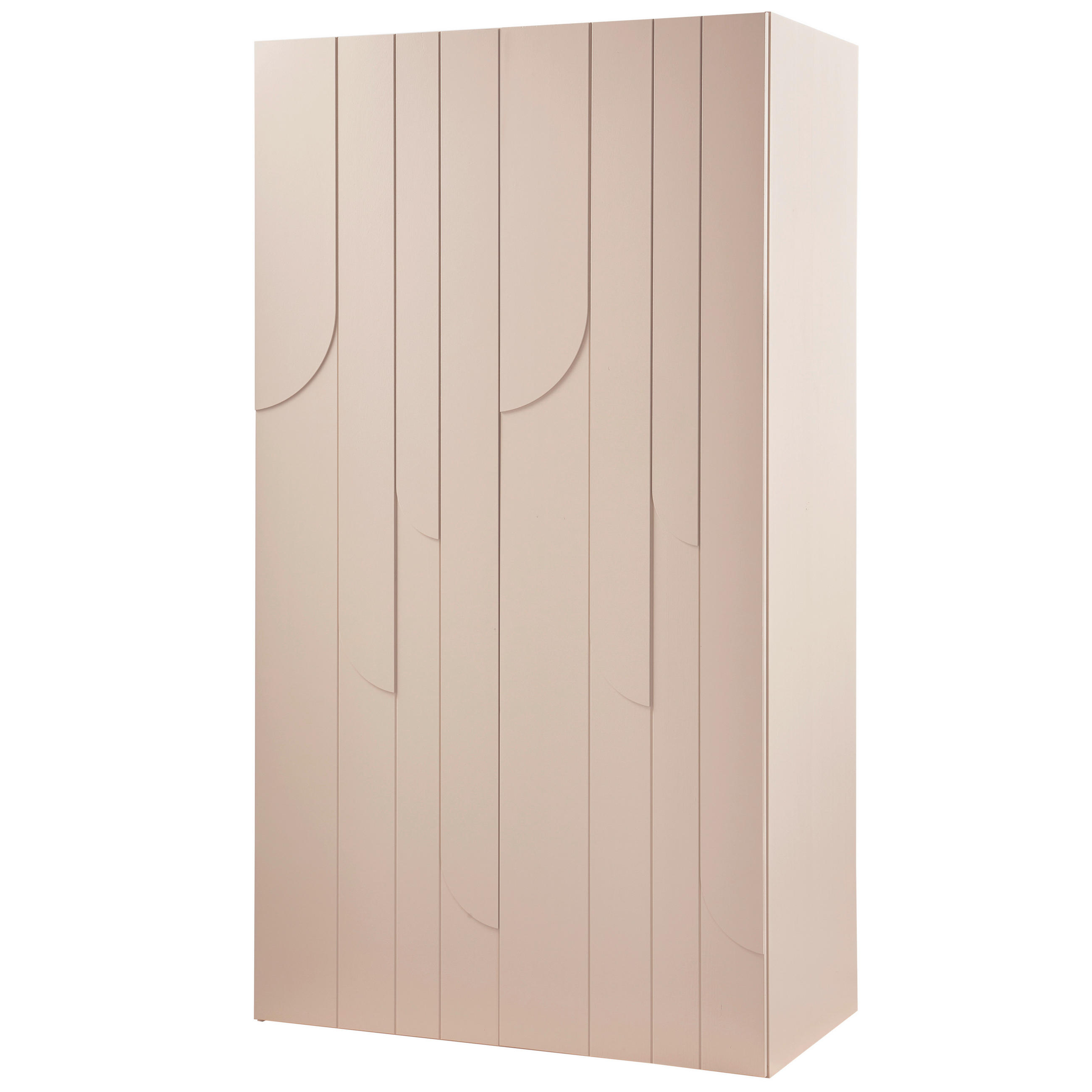 GARDEROBENSCHRANK 110/200/57 cm  - Hellgrau, Design, Holz (110/200/57cm) - Livetastic