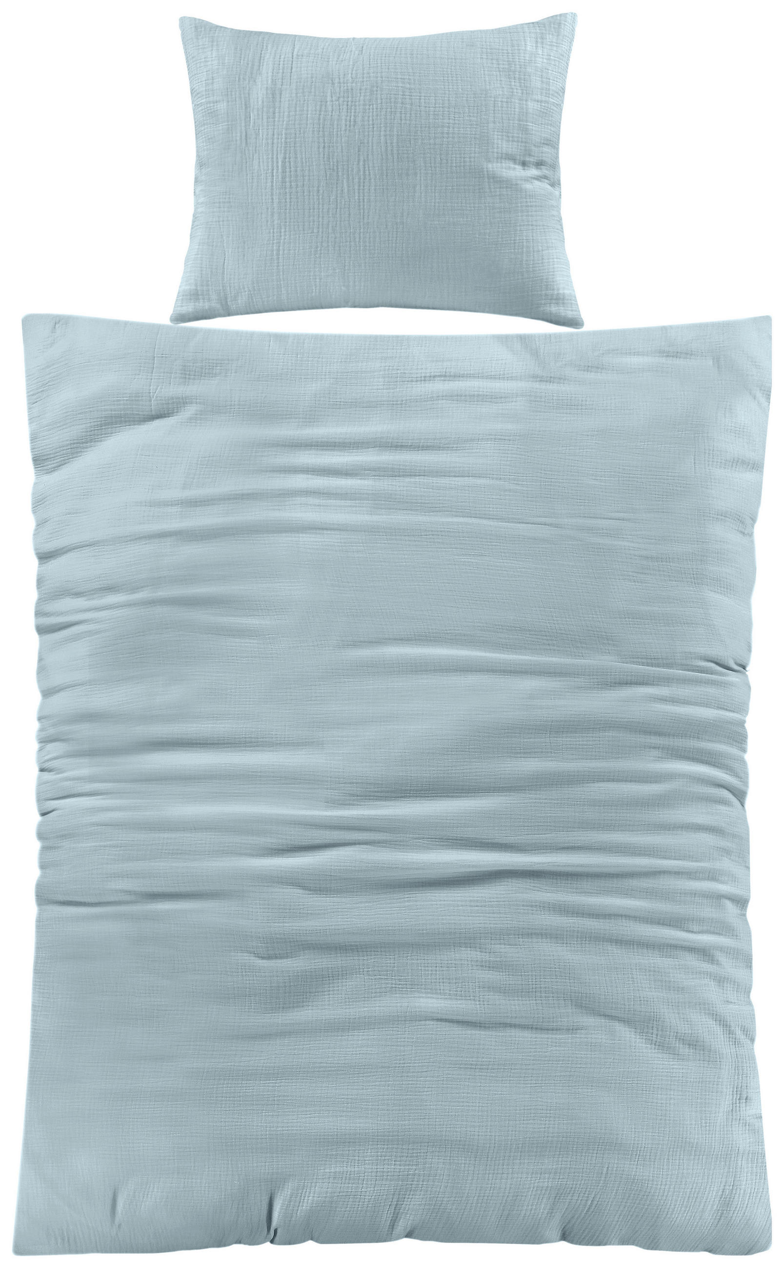 BETTWÄSCHE 140/200 cm  - Salbeigrün, Basics, Textil (140/200cm) - Novel
