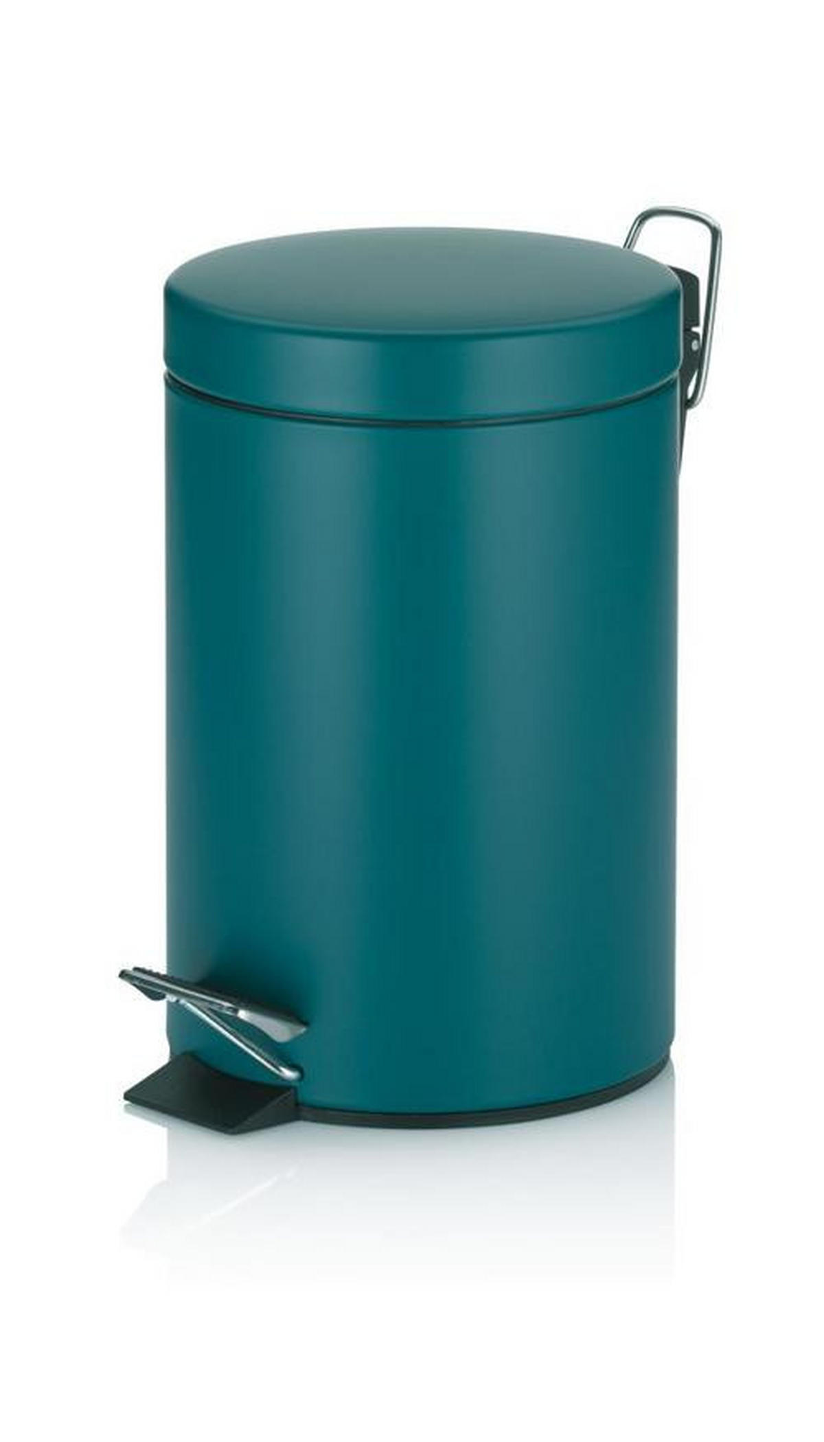 KOSMETIKEIMER 3 l  Metall  - Petrol/Schwarz, Basics, Kunststoff/Metall - Kela