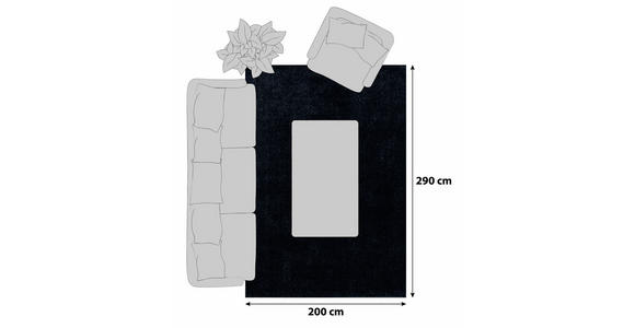 HOCHFLORTEPPICH 200/290 cm ATA 7000  - Anthrazit, Design, Textil (200/290cm) - Novel