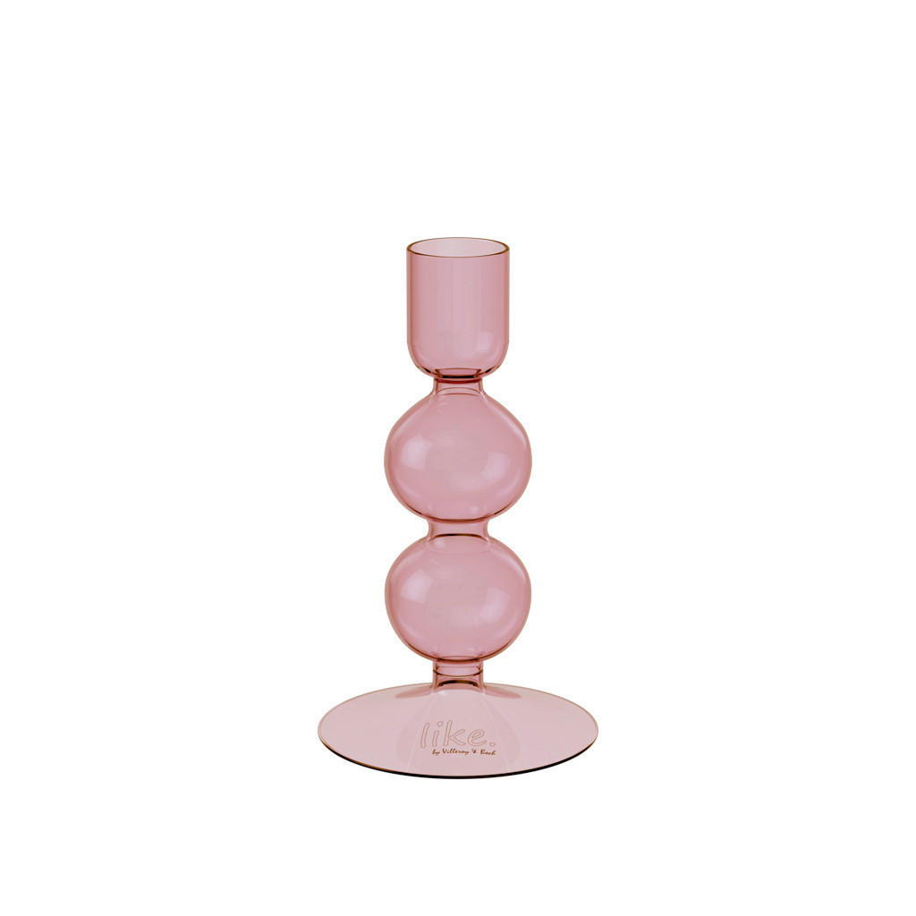 KERZENHALTER - Altrosa, KONVENTIONELL, Glas (7,5/7,5/13,5cm) - like.Villeroy & Boch