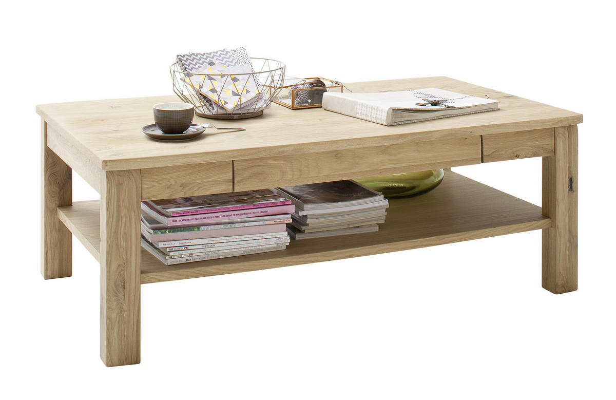 COUCHTISCH in Holz, Holzwerkstoff  - Eichefarben, Design, Holz/Holzwerkstoff (117/42/65cm) - Livetastic