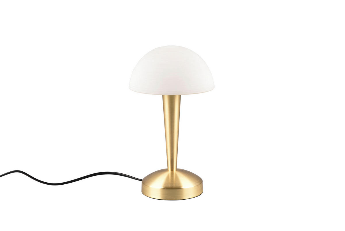 BORDSLAMPA CANARIA 15/26,5 cm   - vit/mässingsfärgad, Basics, metall/glas (15/26,5cm)