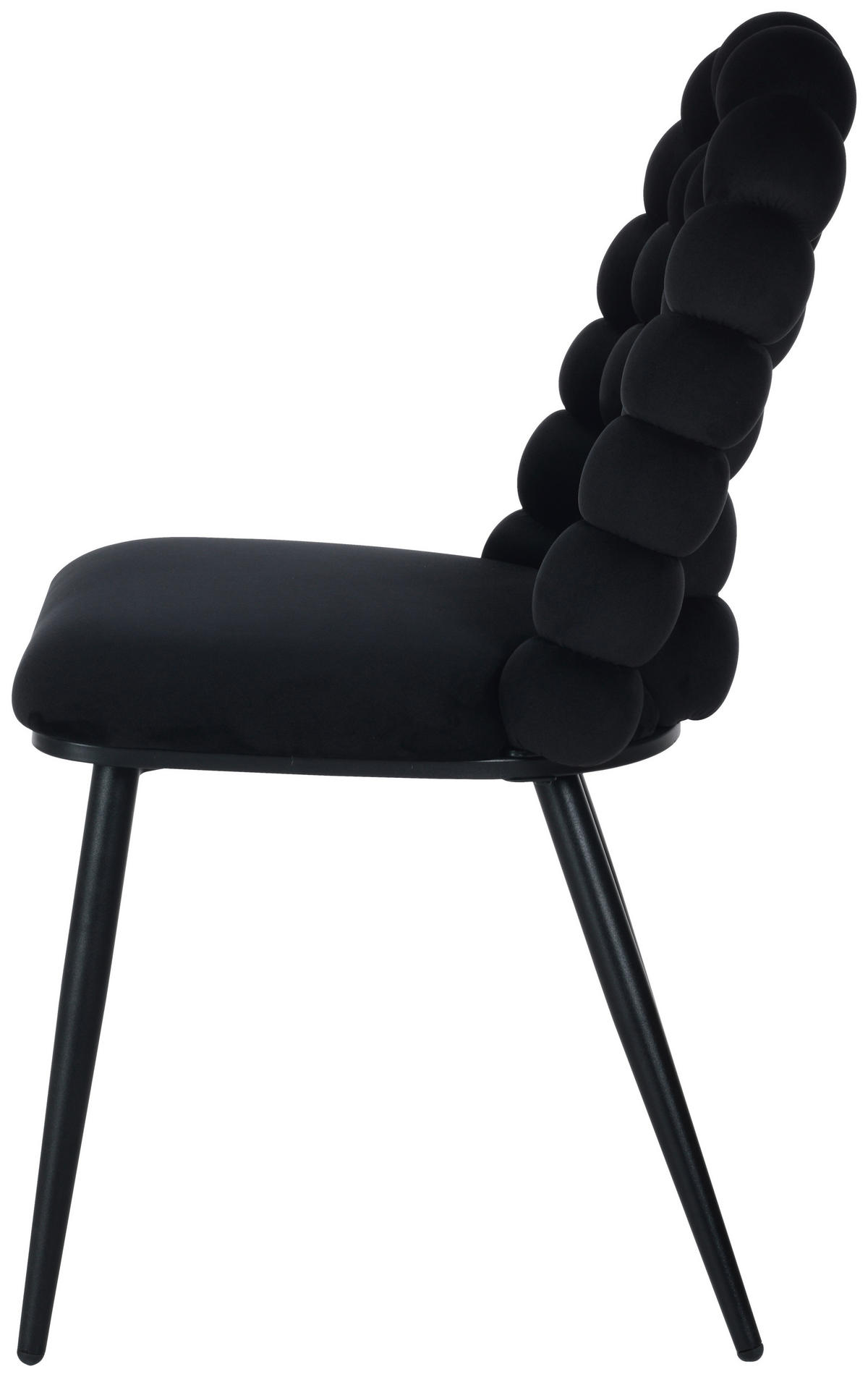 ŽIDLE, černá - černá, Moderní, kov/dřevo (47/87/61cm) - Livetastic
