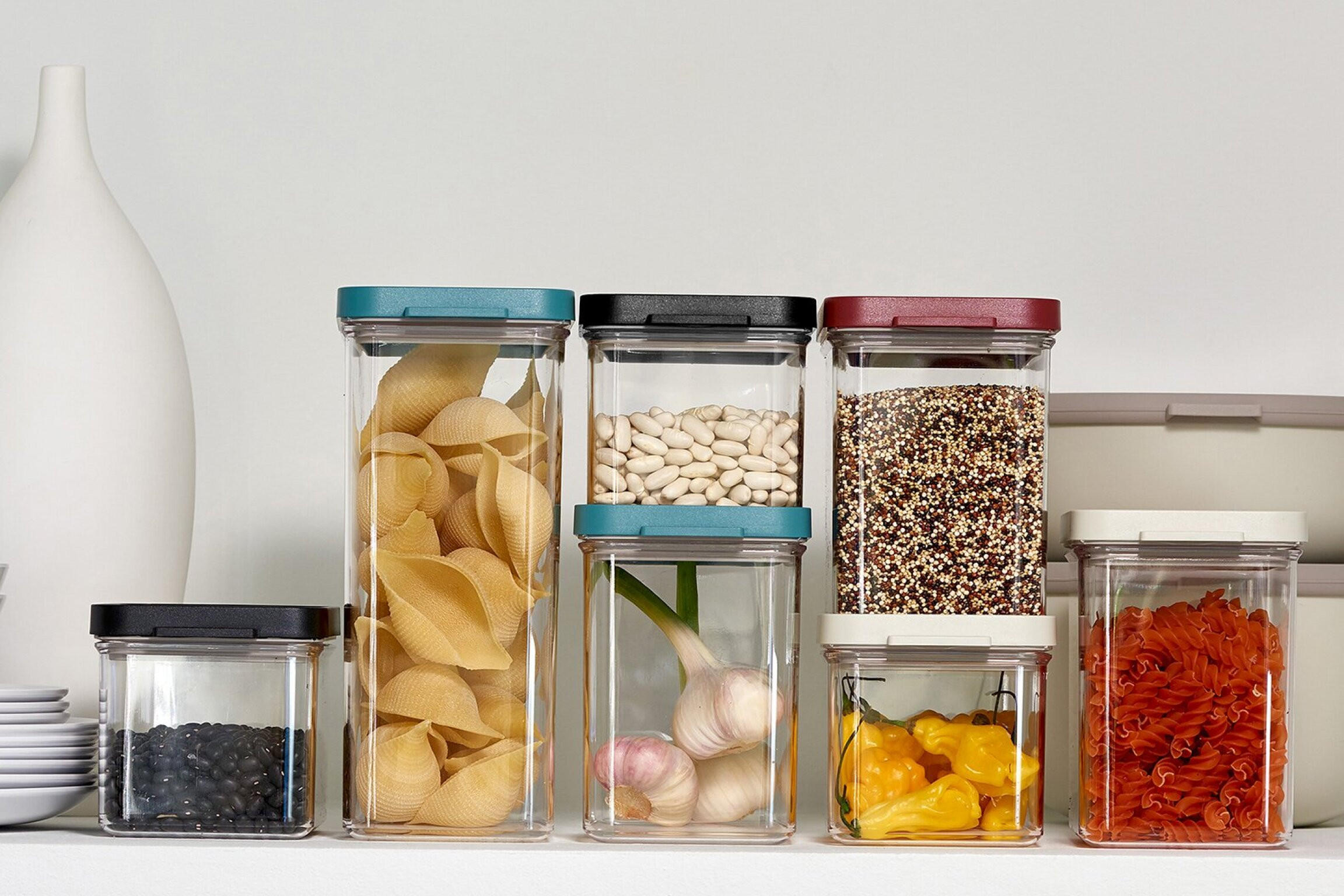 VORRATSDOSENSET 3-teilig  - Klar/Transparent, Basics, Kunststoff (19,0/14,9/22,0cm) - Mepal